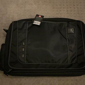 OGIO Element Black Laptop Bag Case Messenger Briefcase Nylon Luggage NEW w/tags